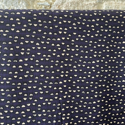 Dam Indigo Blue Vscose Fabric By Eglantine et Zoe