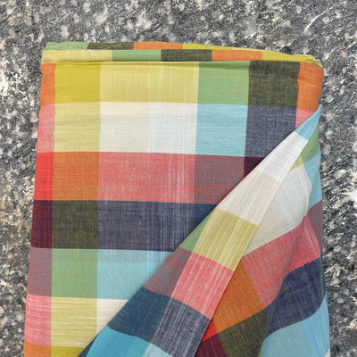 Multi Coloured Plaid Cotton by Cousette