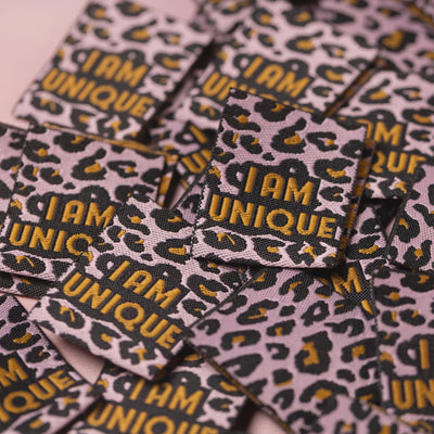 "I Am Unique" woven labels by Little Rosy Cheeks