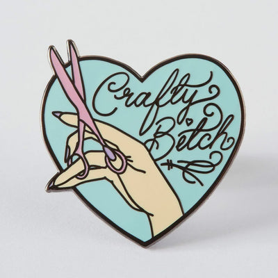 Crafty Bitch Enamel Pin by Punky Pin