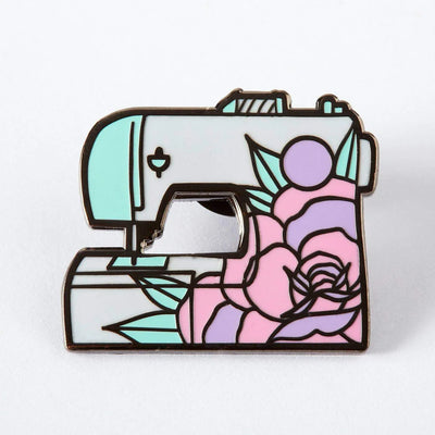 Floral Sewing Machine Punky Pin