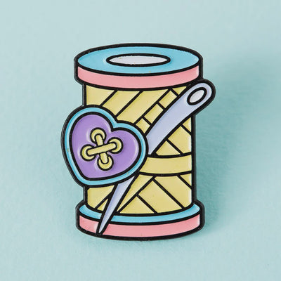 Needle & Thread Enamel Pin by Punky Pin