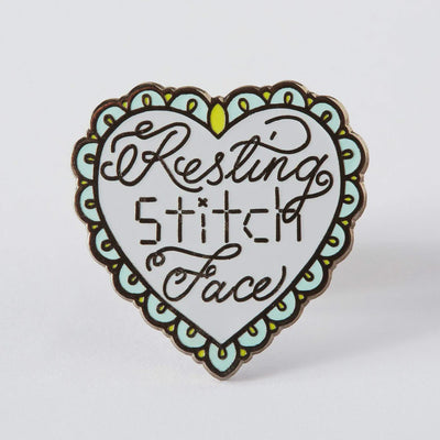 Resting Stitch Face Enamel Pin by Punky Pin