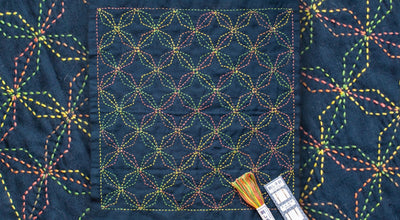 Diamond Flowers Sashiko Sampler Kit