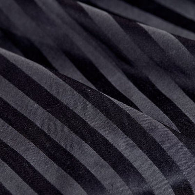 Stripes Night Cotton Viscose Fabric by Atelier Brunette