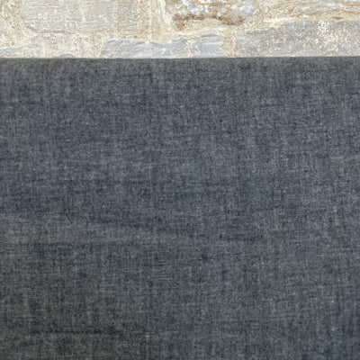 Charcoal Black Denim Chambray Fabric