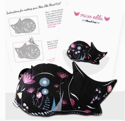 DIY Cat Cushion KIT - Black