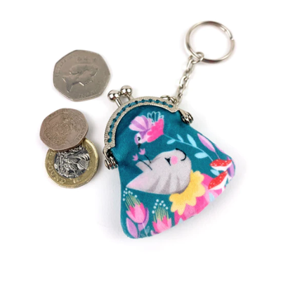 Mini Circus Cat/Bunny Purse DIY KIT - Teal Cat Purse