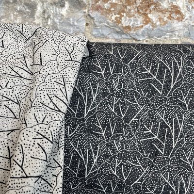 Arbre Noir et Blanc Jacquard Fabric by Studio Walkie Talkie