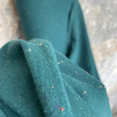 Cosy Colours Jade Green Sweatshirt Fabric