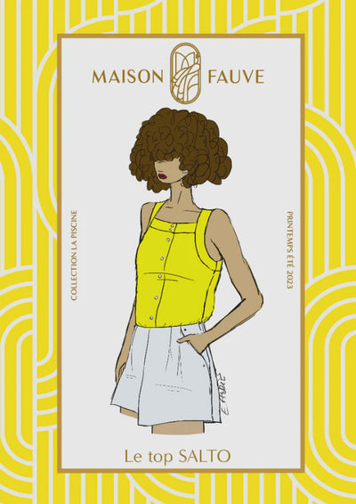 Salto Top Pattern by Maison Fauve