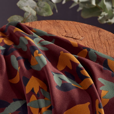 Seraphine Rust Viscose Fabric by Atelier Brunette